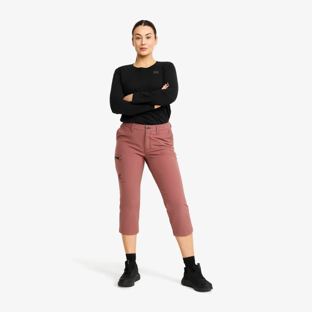 Adventure 3/4 stretchbyxor för damer Vintage Rose